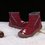 Large Size Unisex Waterproof Fur Lining Slip On Snow Boots