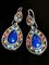Vintage Natural Lapis Earrings