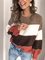 Color-block Pullovers Striped Shift Fall Winter Casual Sweater Chrismas Sweater Black Friday Cyber Monday