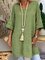 Women 3/4 Sleeves V-Neck Solid Knitted Sweaters