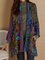 Plus size Long Sleeve Printed Outerwear