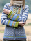 Blue Long Sleeve Round Neck Sweater