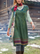 V Neck Green Women Casual Dresses
