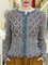 Plus size Casual Cotton Knitted Outerwear