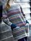 Round Neck Gray Women Daily Vintage Pockets Sweater Dresses