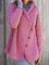 Lapel Collar Button Down Cardigan Plus Size Outerwear
