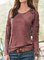 JFN Round Neck Solid Causal T-Shirt/Tee
