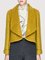Shawl Collar Shift Long Sleeve Cropped Jacket