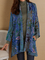 JFN Floral Pocketed Casual Cardigan