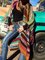 Color-block Long Sleeve Tassel Knitted Outerwear