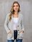 Buttoned Solid Casual Shift Sweater
