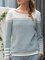 Plain Casual Long Sleeve Sweater