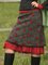 Multicolor Sweet Floral Silk-Chiffon Skirts