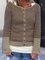 Women Striped Buttoned Stretchy Sweater Cardigans