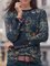 Black Long Sleeve Round Neck Casual Shirts & Tops