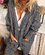 Casual Long Sleeve Plain Outerwear