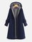 Long Sleeve Hoodie Solid Coat