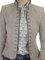 Solid Buttoned Vintage Jacket Plus Size Stand Collar Coat