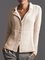 Beige Cotton-Blend Casual Sweater
