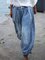 Elastic Waist Harem Jeans Plus Size Denim Pants