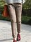 Women Plaid Buttoned Vintage Winter Pants