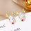 Simple Fawn Christmas Earrings