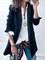 Solid Blazer Plus Size Work Coat