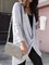Casual V Neck Solid Shirts & Tops