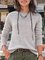 Light Gray Long Sleeve Casual Sweater