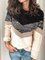 Color-Block Crew Neck Casual Sweaters