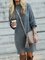 Crew Neck Shift Daily Knitted Plain Dresses