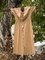 Women Half Sleeve V-neck Solid Elegant Casual Plus Size Dress