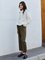 Green Plain Casual Pants
