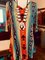 Multicolor Tribal V Neck Cotton-Blend Half Sleeve Plus Size Blouse