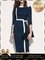 Color-block Slit Sheath Elegant Midi Dress