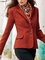 Solid Pockets Blazer Long Sleeve Jacket