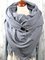 Grey Casual Cotton Polka Dots Scarves