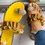 Pineapple Rhinestone Ruffles Flat Heel Slipper Slide Sandals