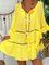 Casual Boho Plus Size Holiday Bell Sleeve Dresses