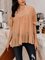 Light Khaki Short Sleeve Silk-Chiffon Shirts & Tops