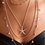 Bohemian Alloy Disc Starfish Star Multilayer Necklace