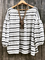 Crew Neck Striped Casual Shirts & Tops