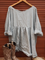 Solid Crew Neck Casual Shirts & Tops