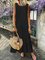 Linen Plain Crew Neck Casual Dresses