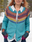 Casual Long Sleeve Printed Outerwear