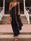 Paneled Linen Holiday Sleeveless Dresses