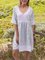 Summer Half Sleeve V Neck Floral Print Midi Patchwork Dress