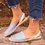 Summer Peep Toe Denim Sandals Slip On Beach Sandals
