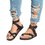 Holiday Artificial Leather Summer Flat Heel Sandals