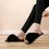 All Season Flat Heel Fur Faux Fur Slippers